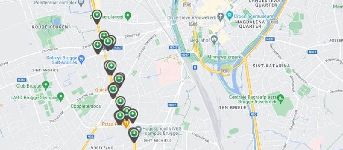 Meetel verkeersprojecten in België